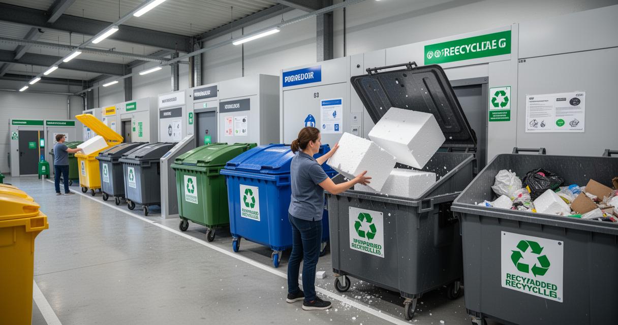 De la poubelle à la déchetterie : le guide complet du recyclage du polystyrène